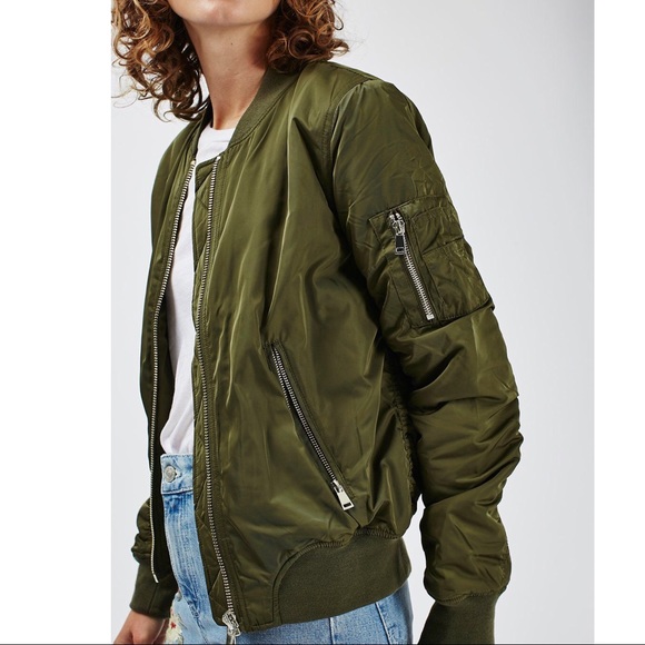 Topshop green bomber - Picture 5 of 6